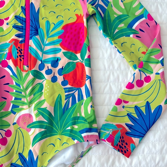 Mini Boden Long-Sleeved Swimsuit - Picture 3 of 4